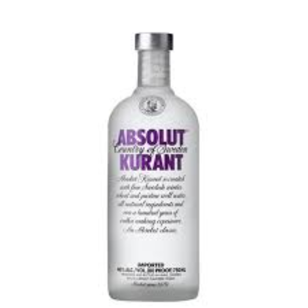 ABSOLUT KURRANT PREMIUM VODKA 750ML